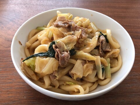 ホットクック☆豚肉とキャベツの焼うどん風